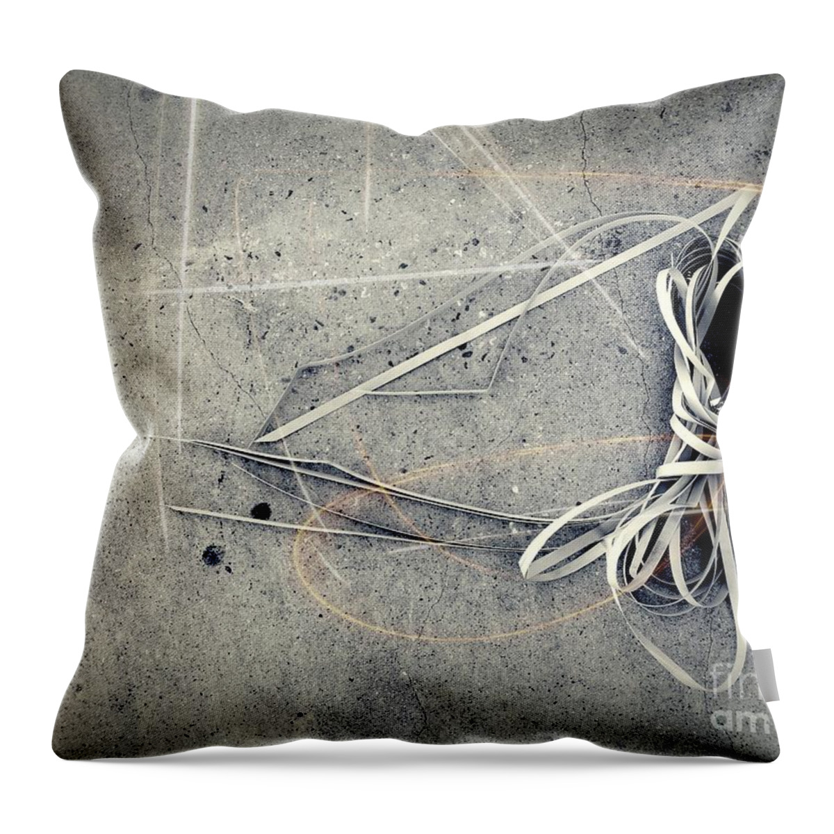 Abstract Throw Pillow featuring the photograph Winding Knot by Fei A