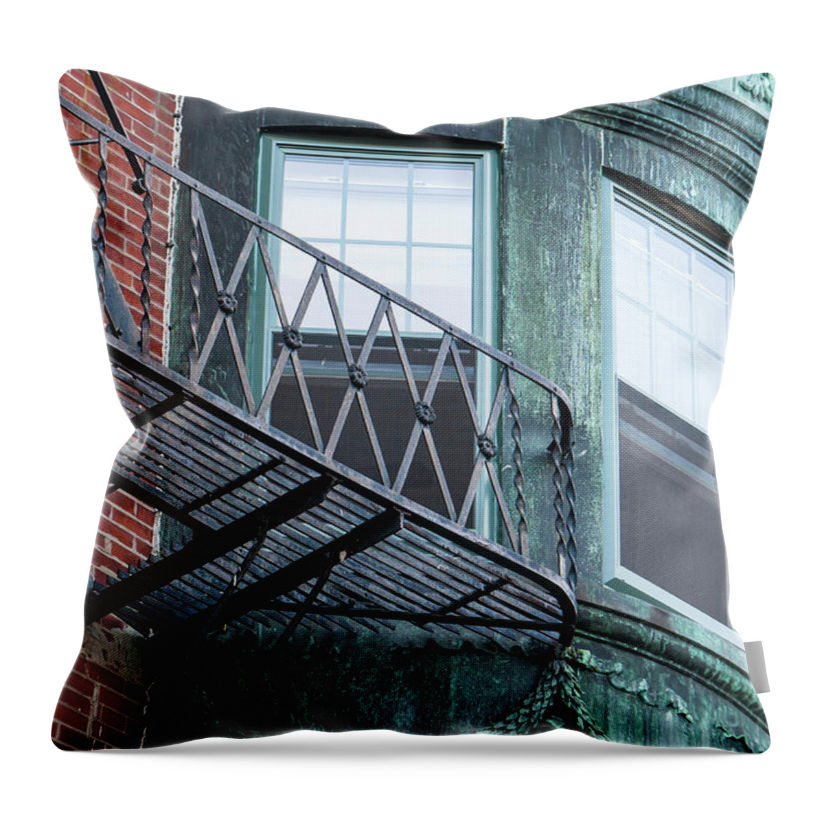 Window Throw Pillow featuring the photograph Window escape by Jason Hughes