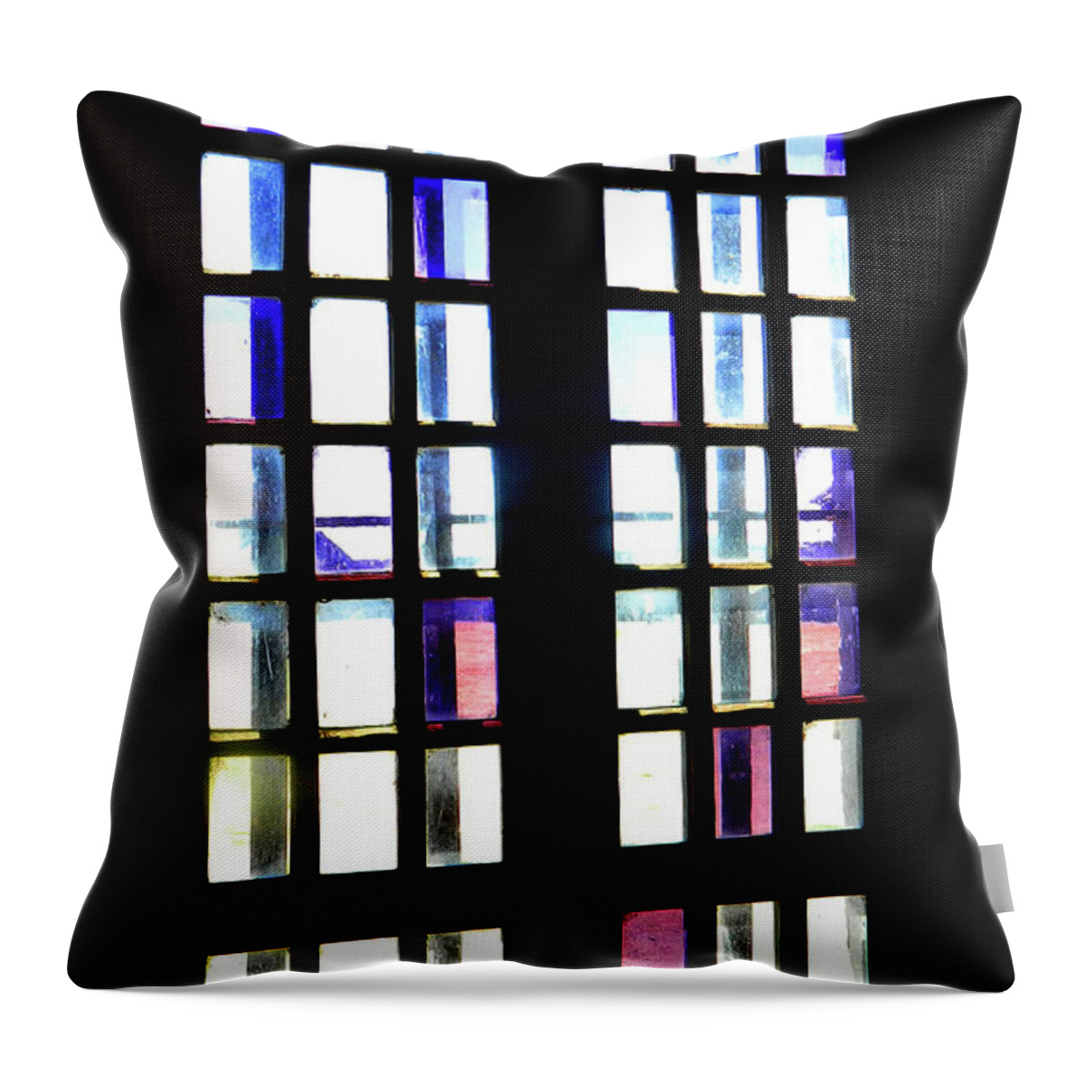 Window Throw Pillow featuring the photograph Window Paint by Raymond Earley