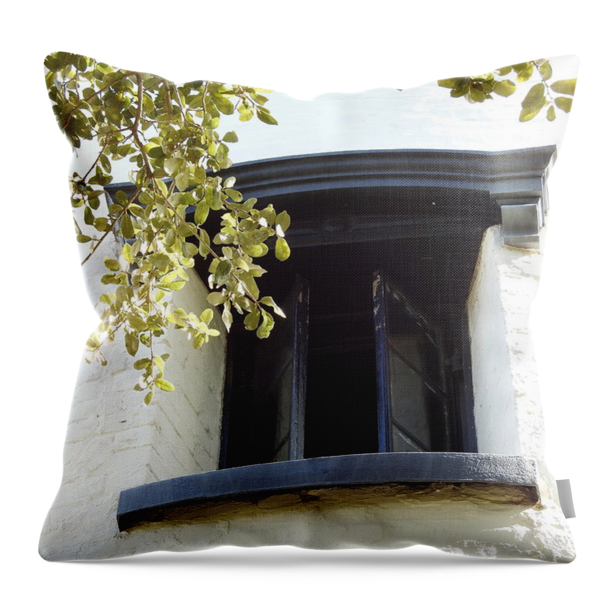 Lighthouses Throw Pillow featuring the photograph Window To The Sea by Jan Gelders