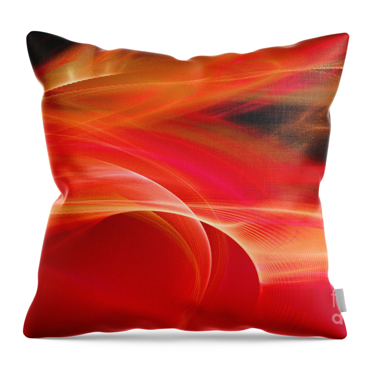 Winds Of Rage And Torment Throw Pillow featuring the digital art Winds of Rage and Torment by Elizabeth McTaggart