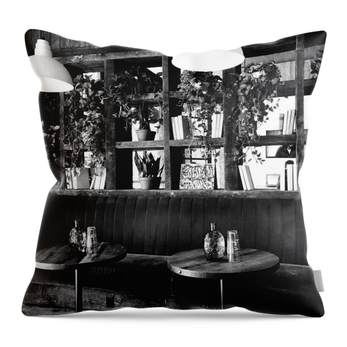  Throw Pillow featuring the photograph Wine in NY by Sadie Jeffries