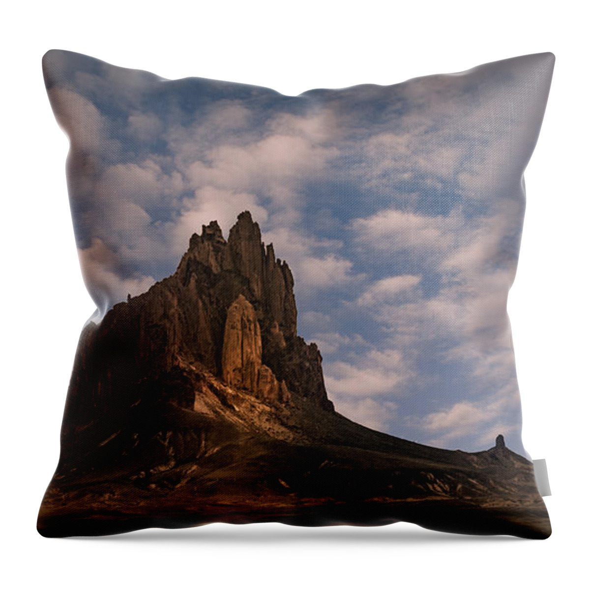 Dakota Throw Pillow featuring the photograph Winged Rock by Greni Graph
