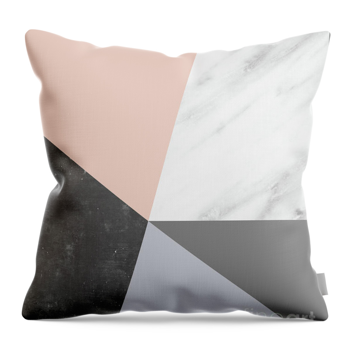 Winter Throw Pillow featuring the mixed media Winter Colors Collage by Emanuela Carratoni