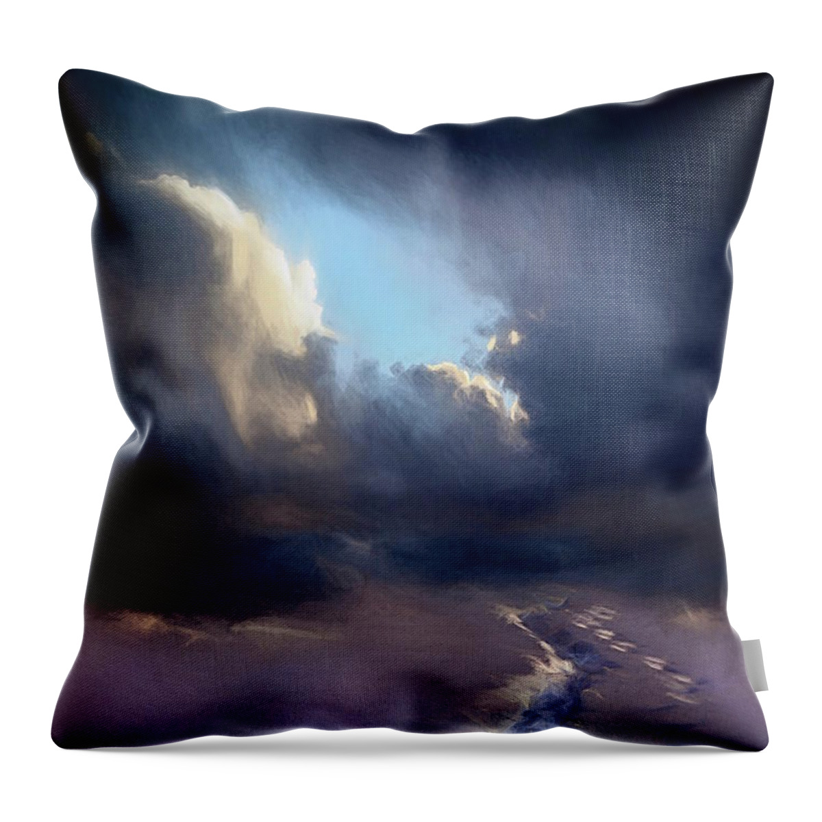 Winter Throw Pillow featuring the digital art Winter Heights - Series 5 by Don DePaola
