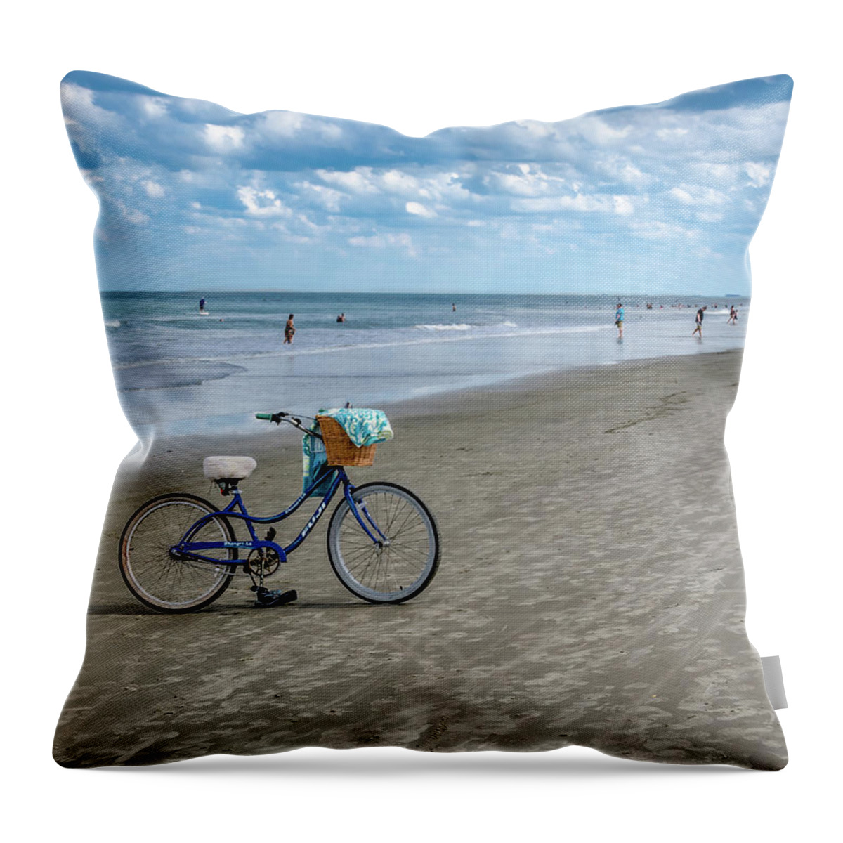 Daytona Beach Throw Pillow featuring the photograph Winter in Florida by Jaime Mercado