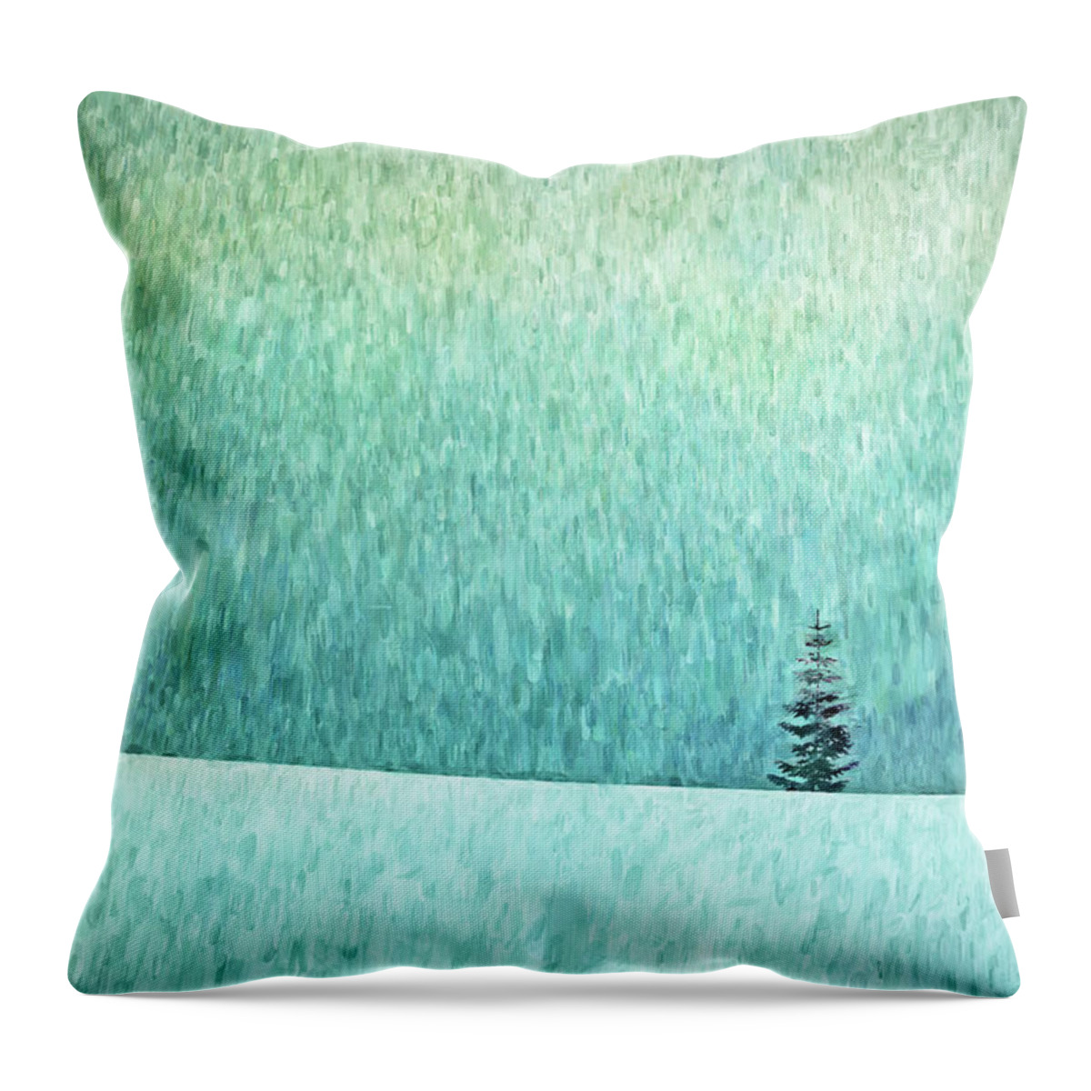 Winter Throw Pillow featuring the photograph Winter Tree by Nikolyn McDonald