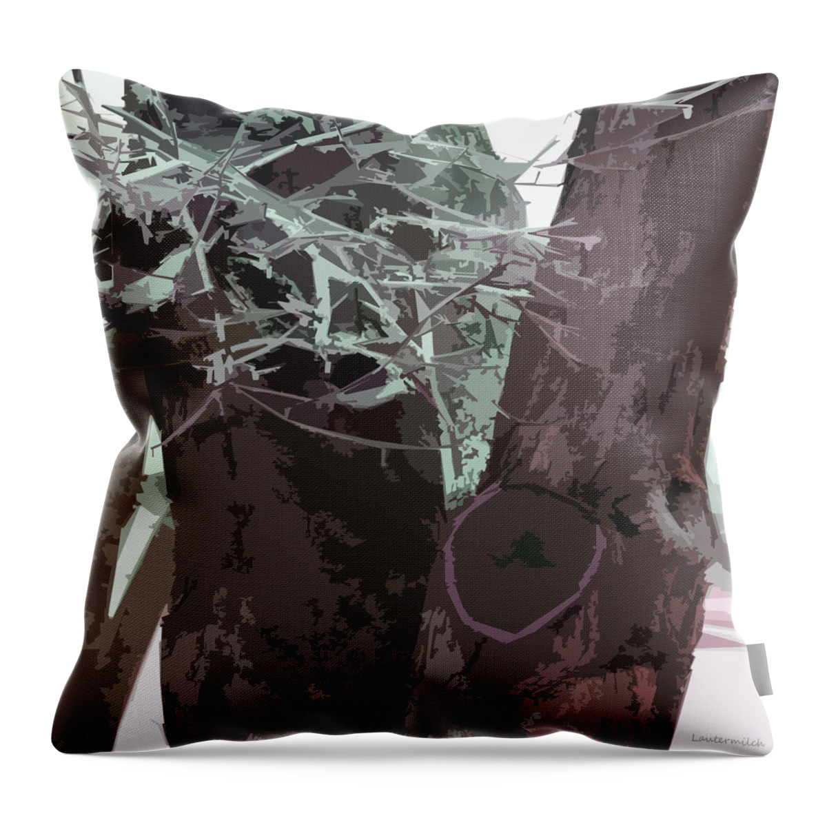 Winter Throw Pillow featuring the photograph Winter Trees by John Lautermilch