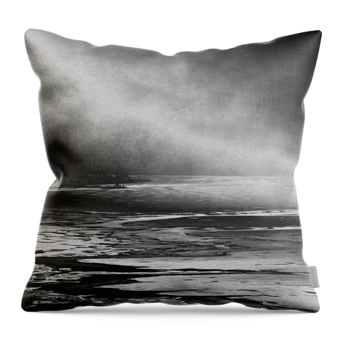 Eerie Throw Pillow featuring the photograph Winter's Song by Steven Huszar