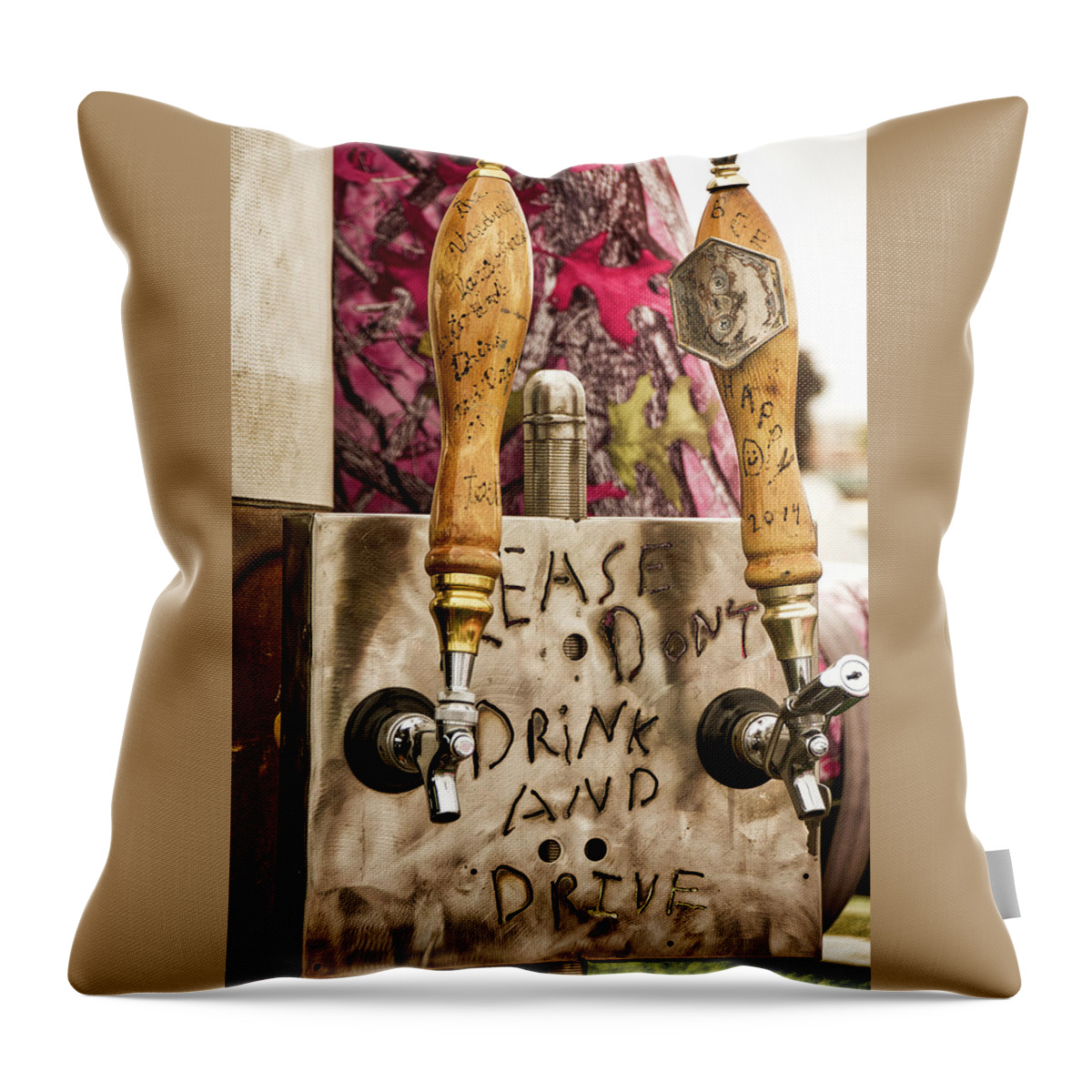  Throw Pillow featuring the photograph Wisdom of the Tap by Kathleen Messmer