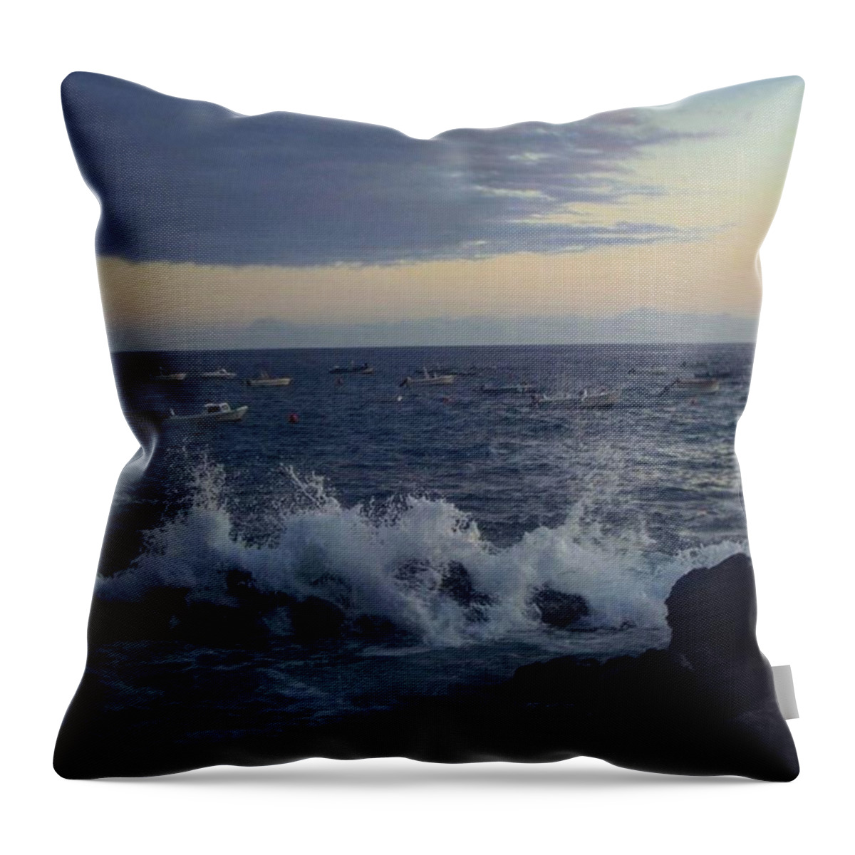 Beautiful Throw Pillow featuring the photograph Coast of La Palma by Mari Sa