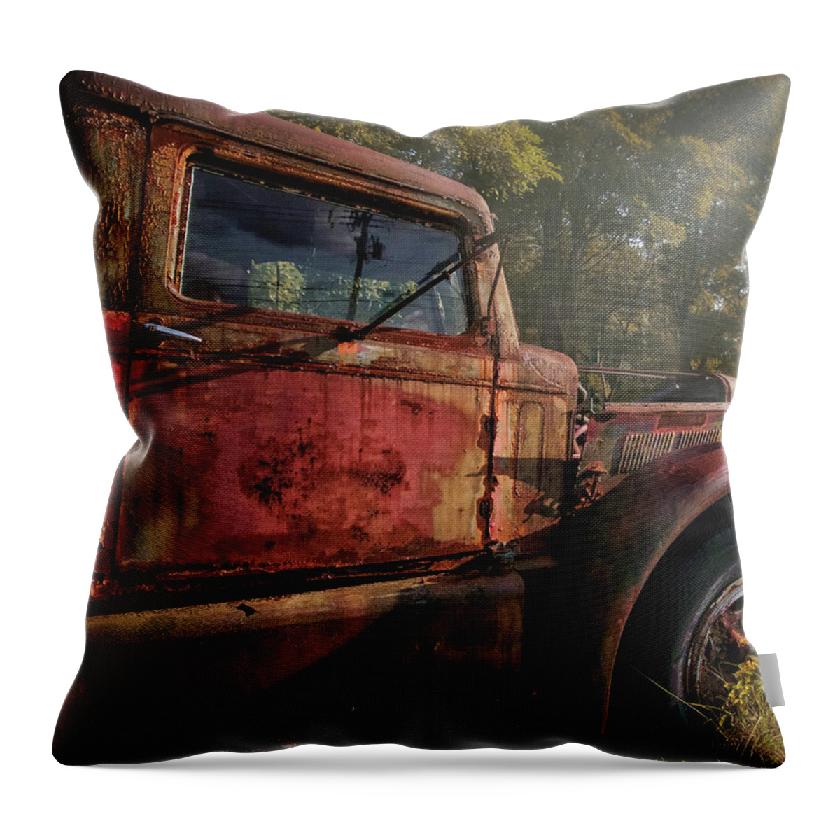 Truck Throw Pillow featuring the photograph Wishful Thinking by Jerry LoFaro