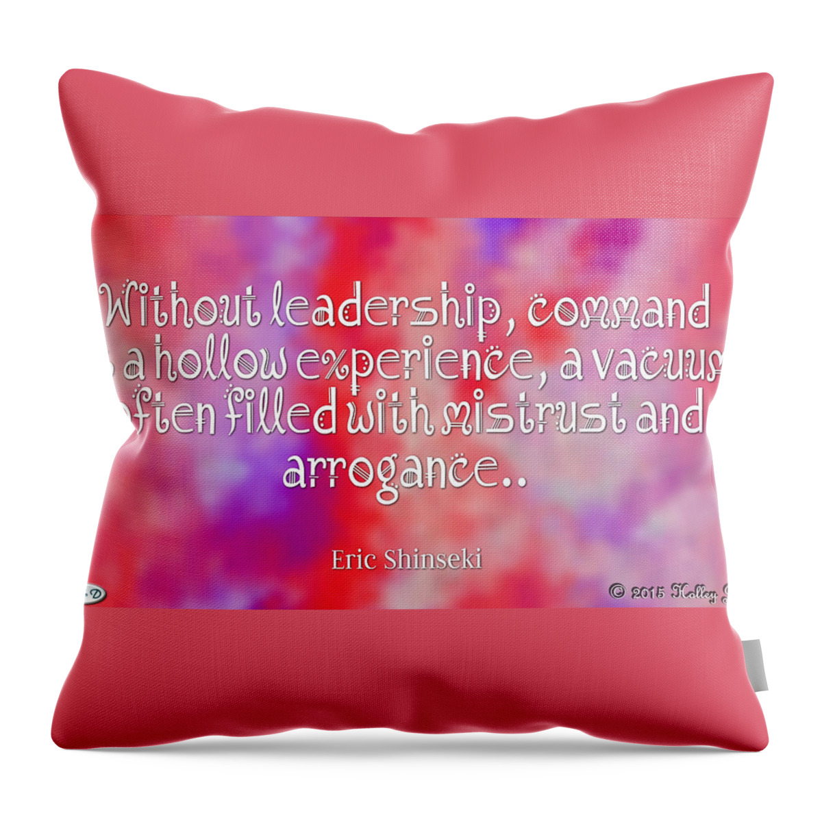 Leadership Throw Pillow featuring the digital art Without Leadership by Holley Jacobs