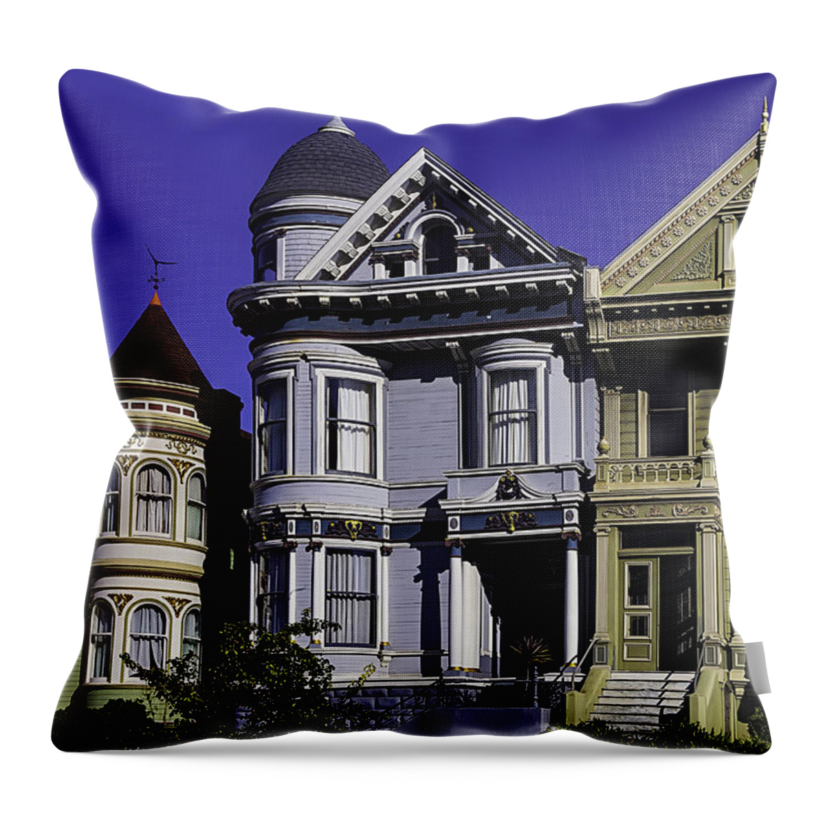 Victorian Throw Pillow featuring the photograph Wonderful Victorians by Garry Gay