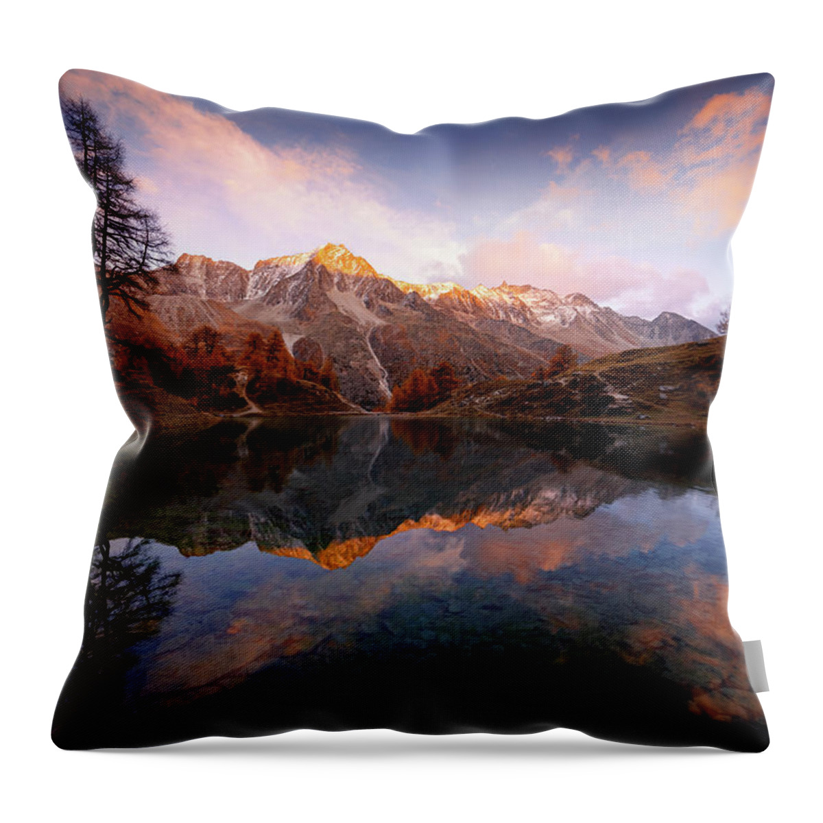 Lake Throw Pillow featuring the photograph Wonderment by Dominique Dubied