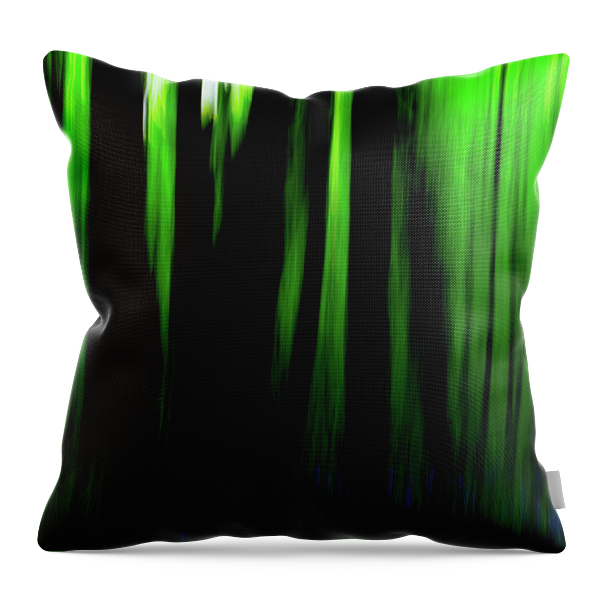 Abstract Throw Pillow featuring the photograph Woodland Abstract iv by Helen Jackson