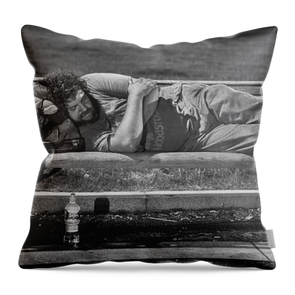 Boston Throw Pillow featuring the photograph Woodstock Sleeps by Kate Hannon