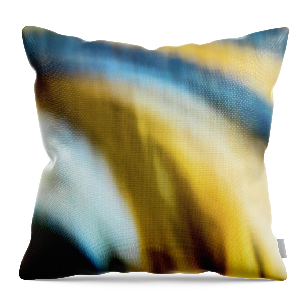 Abstract Throw Pillow featuring the photograph Yarn Waves by Ira Marcus