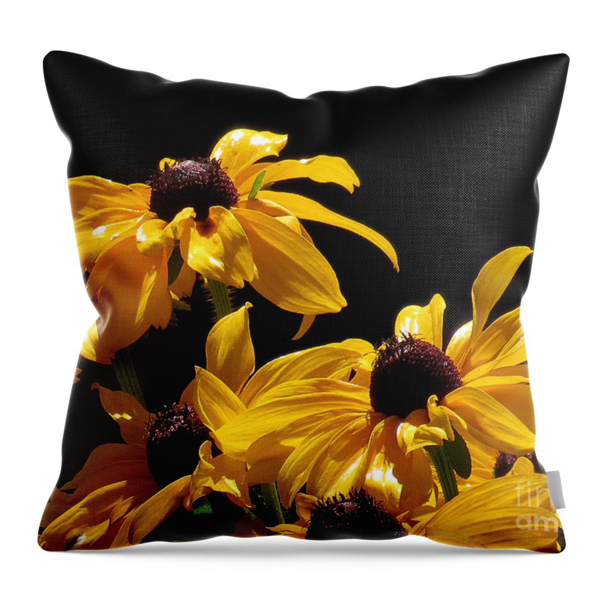 Nature Throw Pillow featuring the photograph Yellow Flower 2 by Christy Garavetto