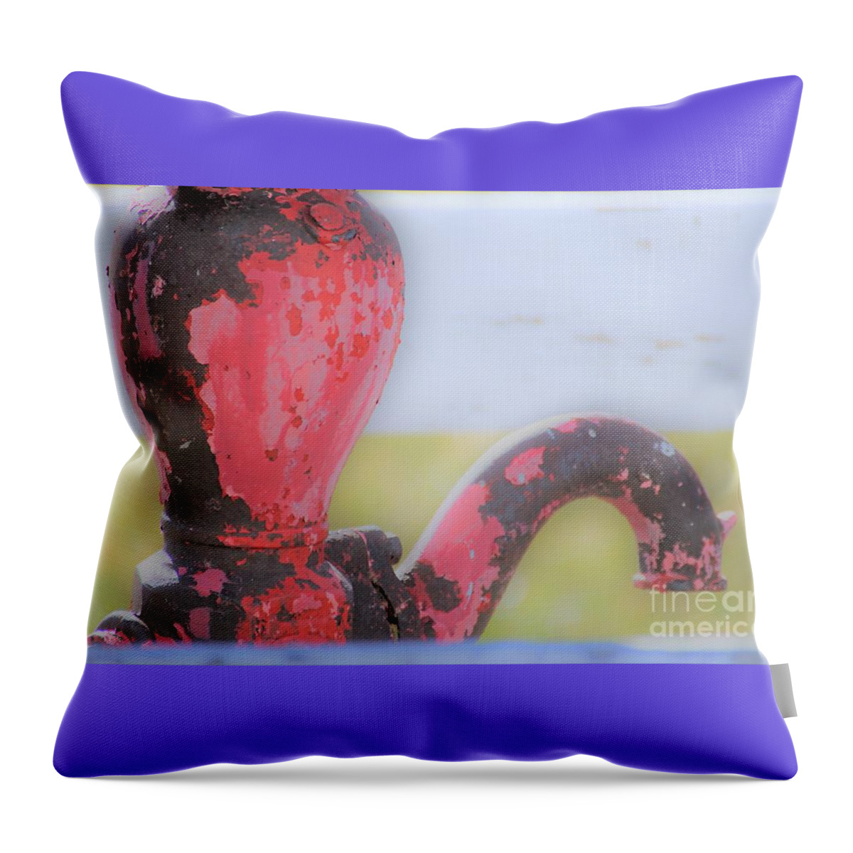 Water Pump Throw Pillow featuring the photograph Yesterday's way by Merle Grenz