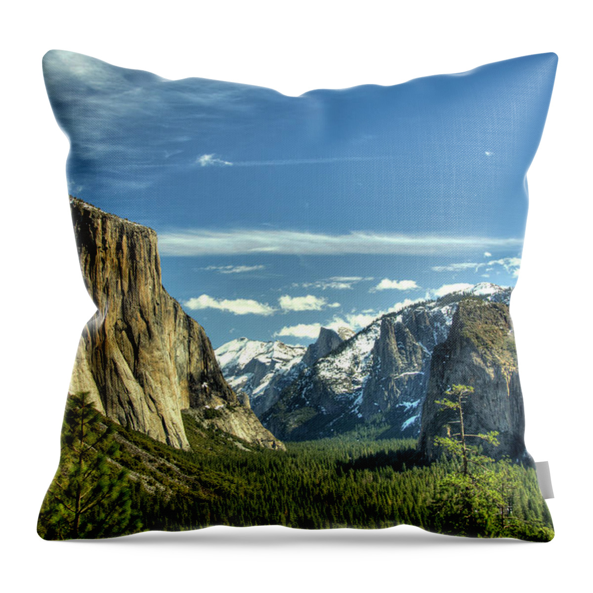 Yosemite Throw Pillow featuring the photograph Yosemite Valley by Marc Bittan