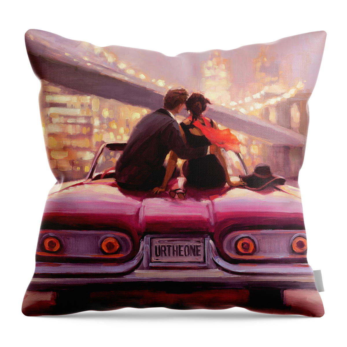 Love Throw Pillow featuring the painting You Are the One by Steve Henderson
