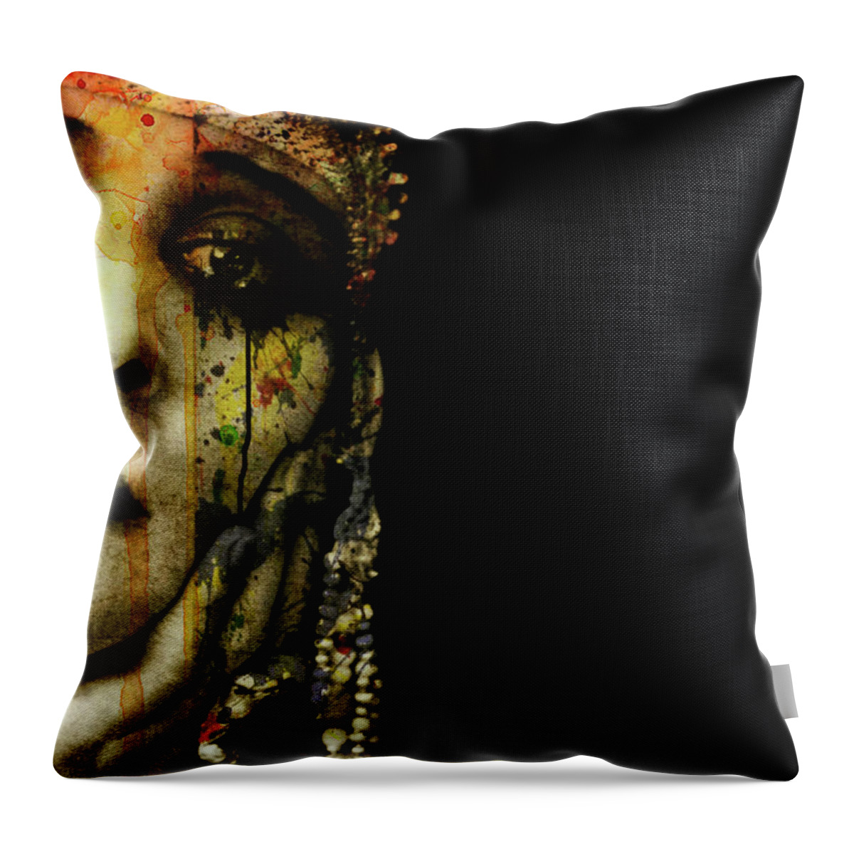 Hollywood Throw Pillow featuring the mixed media You Never Got To Hear Those Violins by Paul Lovering