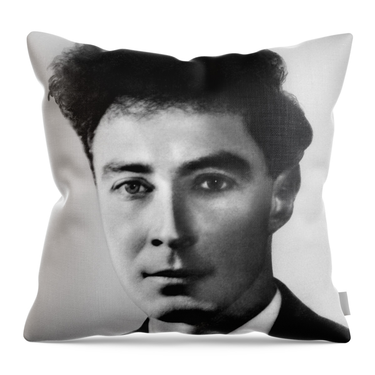 Science Throw Pillow featuring the photograph Young Robert Oppenheimer by Science Source