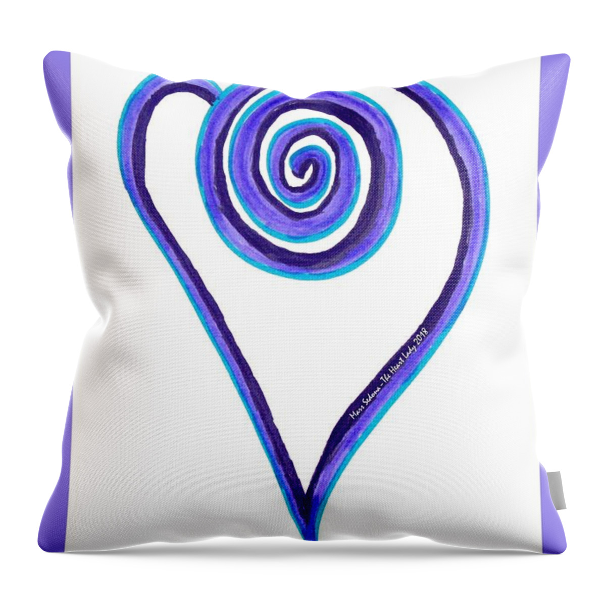 Heart Throw Pillow featuring the photograph Zen Heart Off Balance by Mars Besso