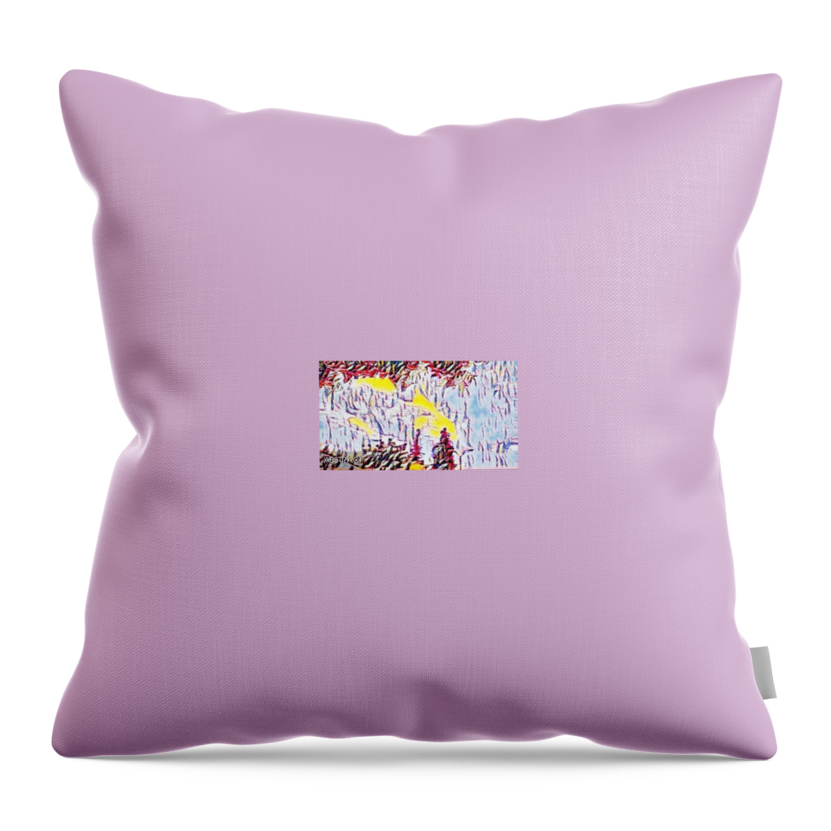 Abstract Throw Pillow featuring the photograph Abstract sun #1 by Steven Wills