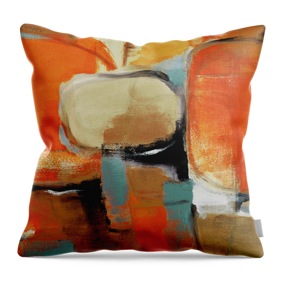 Jazz Throw Pillow featuring the painting All Jazzed Up #1 by Lanie Loreth