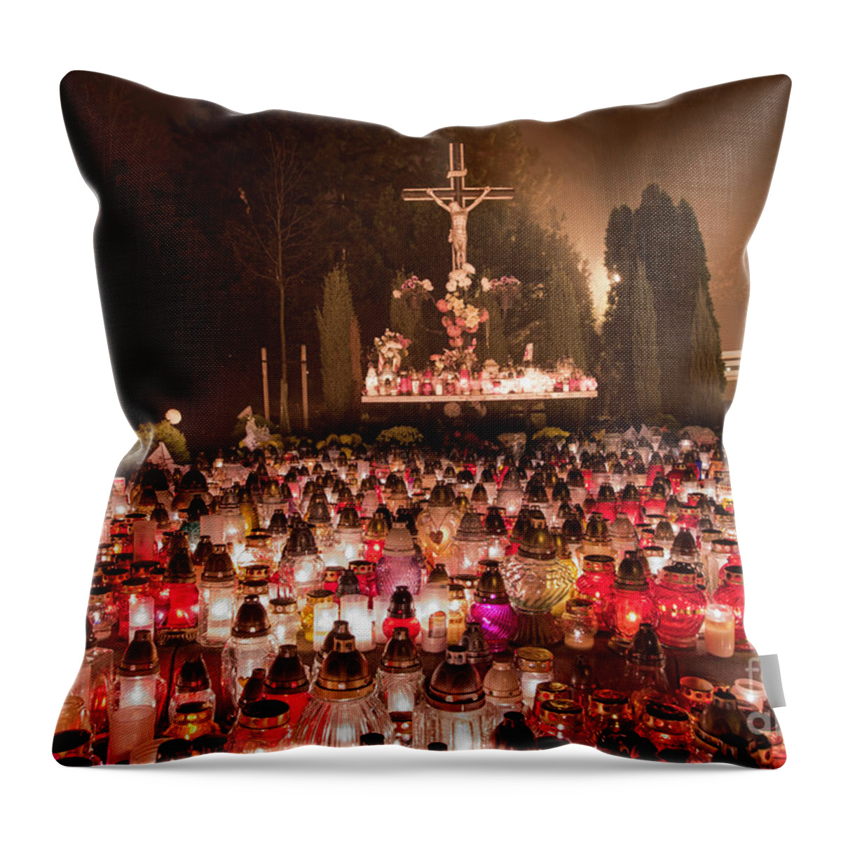All Saints' Day Throw Pillow featuring the photograph All Saints' Day #1 by Juli Scalzi