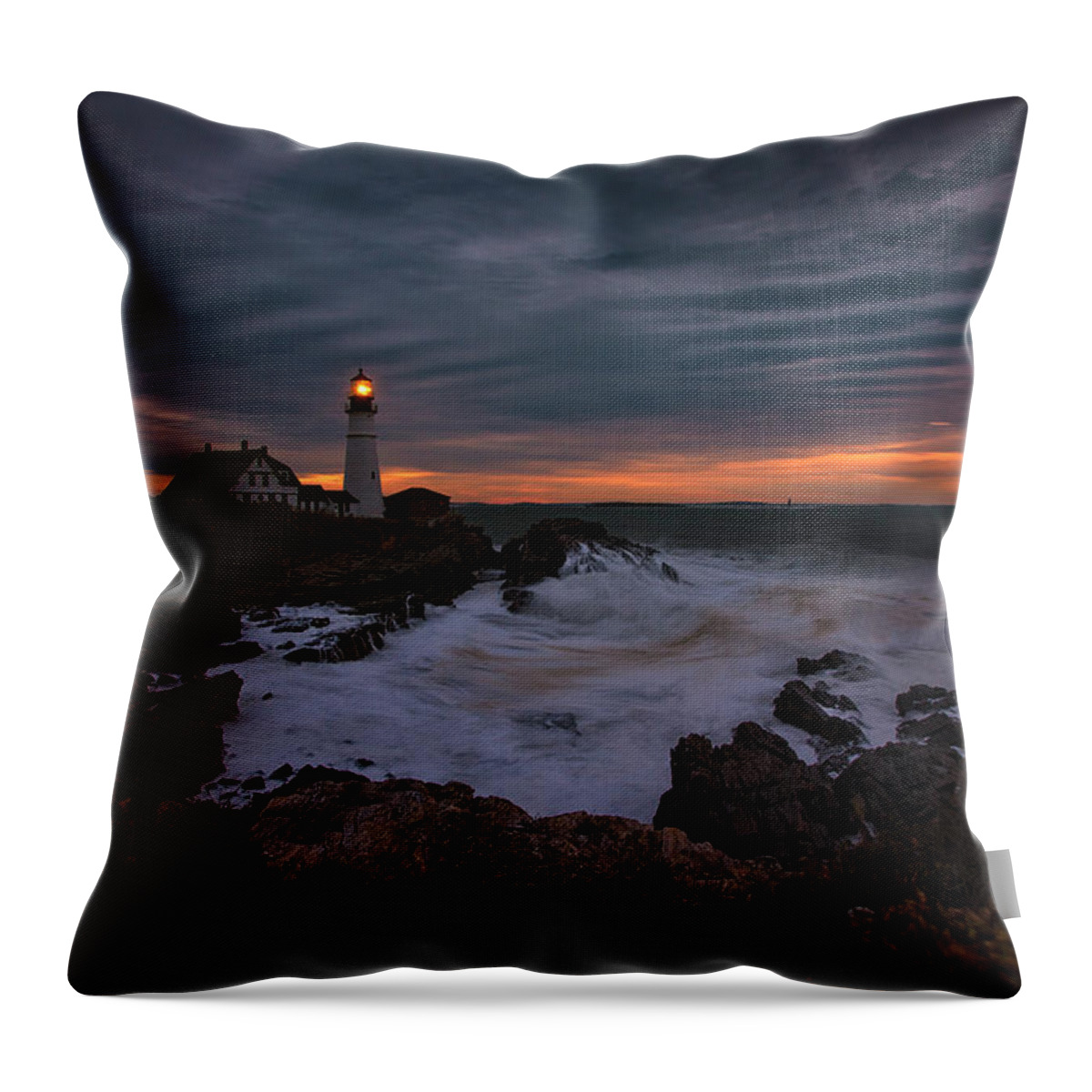 Maine Throw Pillow featuring the photograph Autumn In Maine 3 by Robert Fawcett