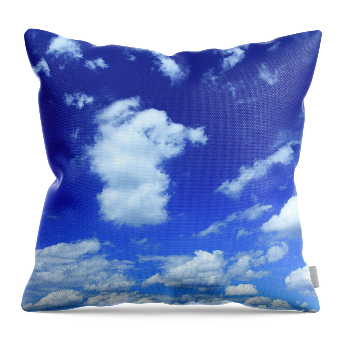 Scenics Throw Pillow featuring the photograph Blue Sky - Xxxl Size #1 by Konradlew