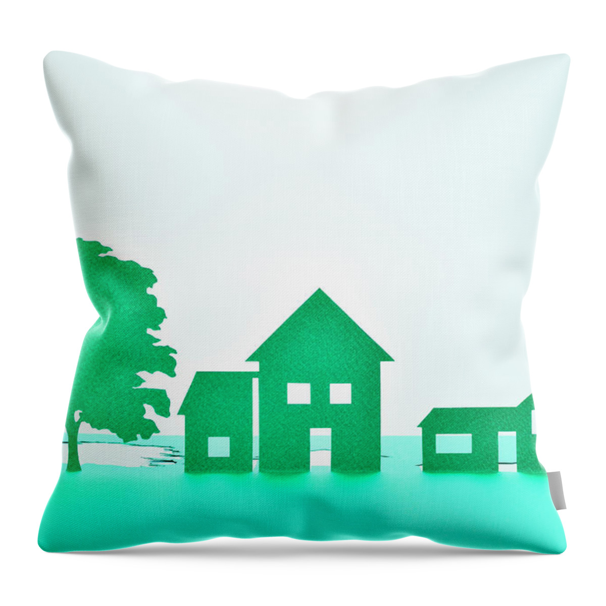 Kyoto Prefecture Throw Pillow featuring the photograph City Made Of Paper #1 by Yagi Studio