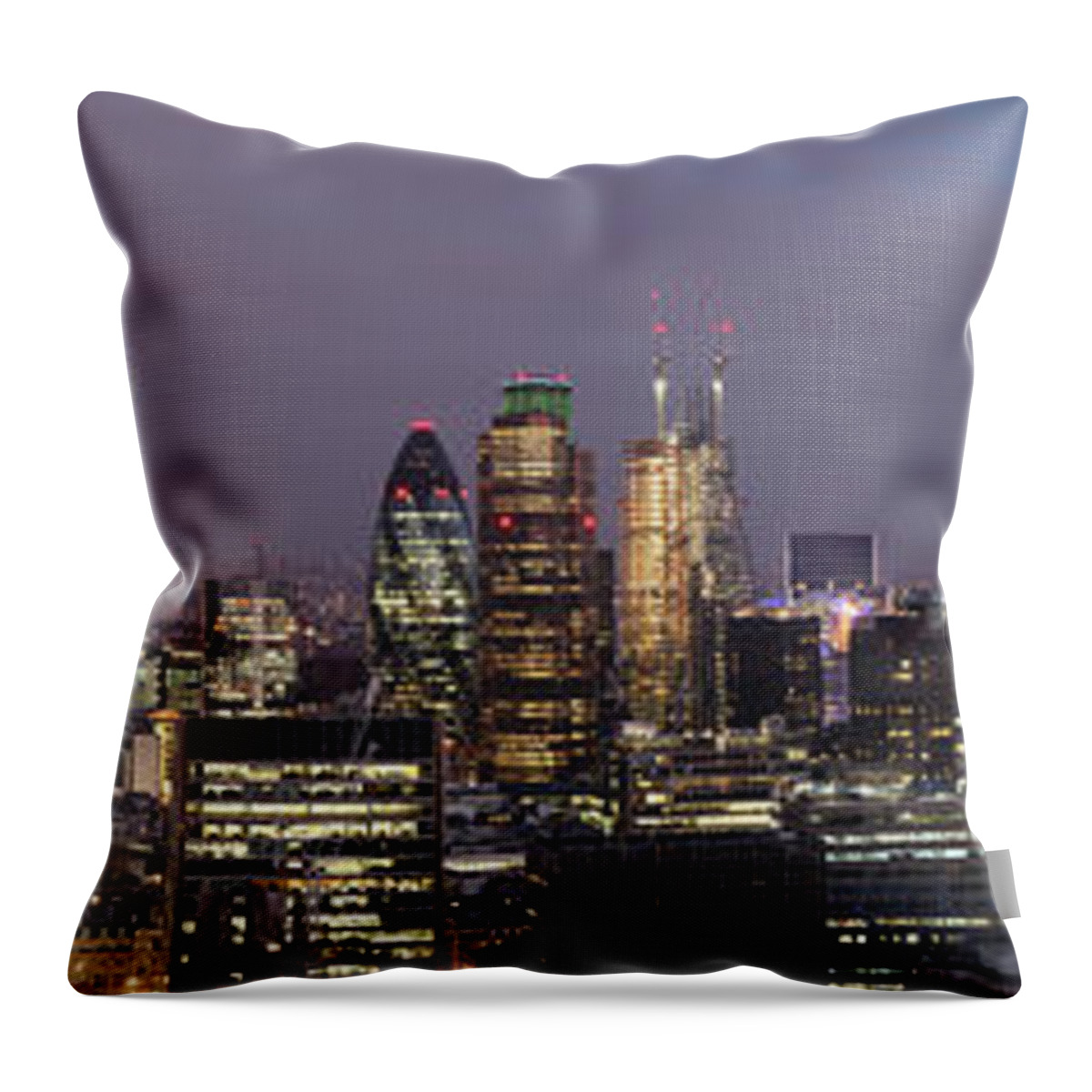 Tranquility Throw Pillow featuring the photograph City Of London #1 by David Bank