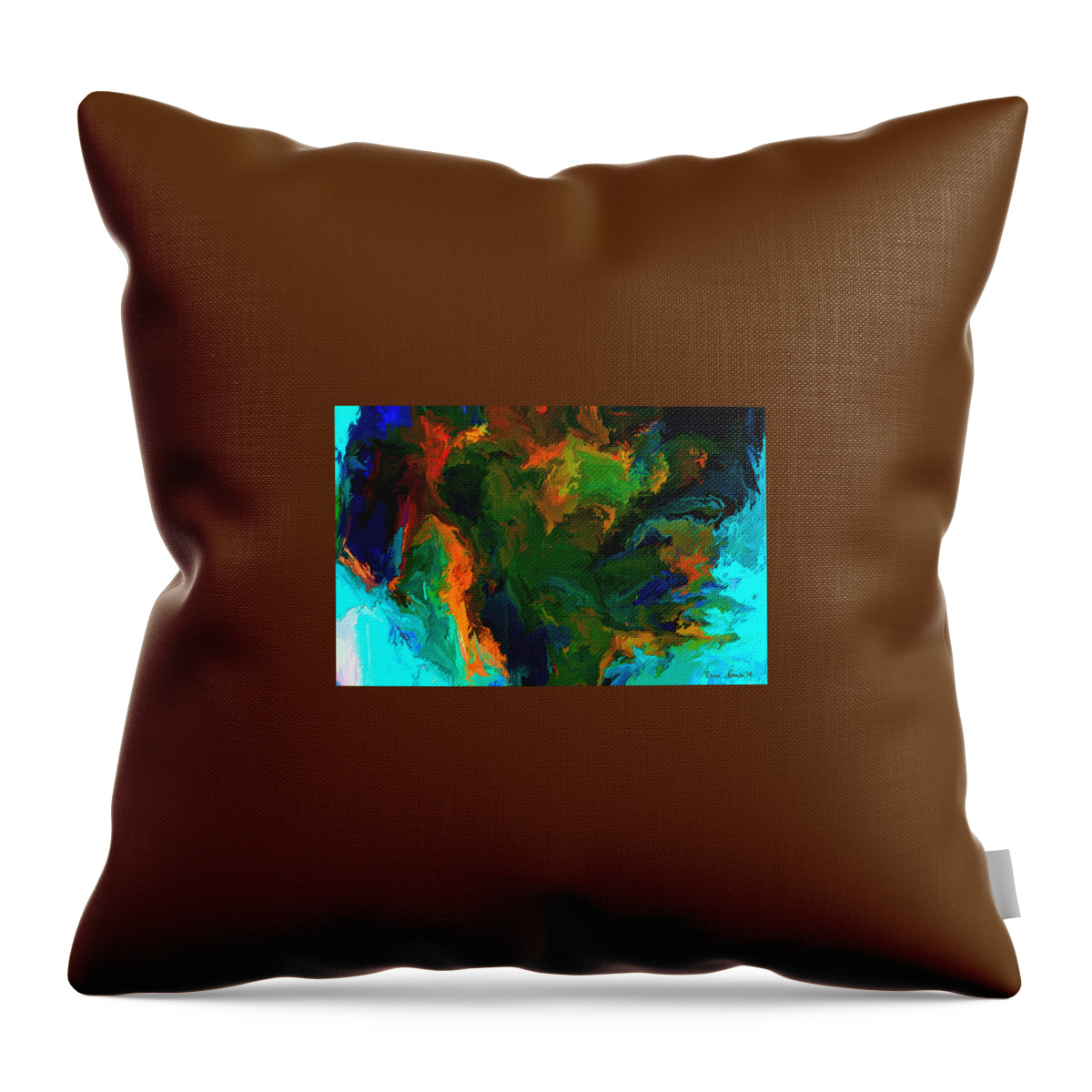  Throw Pillow featuring the digital art Continental Drift #1 by Rein Nomm