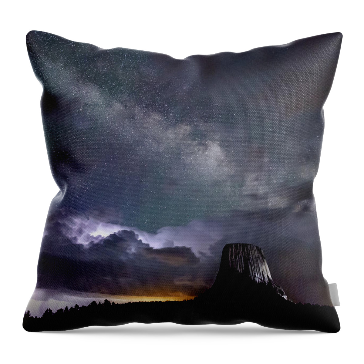Milky Way Throw Pillow featuring the photograph Convergence II by Greni Graph
