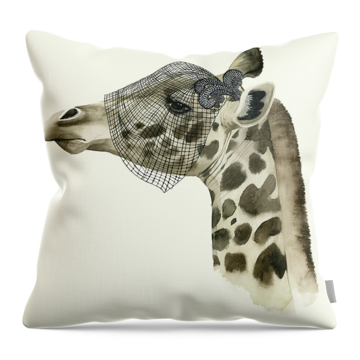 Animals Throw Pillow featuring the painting Downton Animals II #1 by Grace Popp