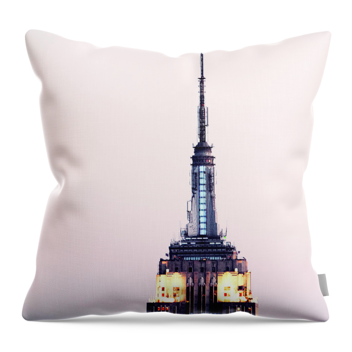 Built Structure Throw Pillow featuring the photograph Empire State #1 by Allan Baxter