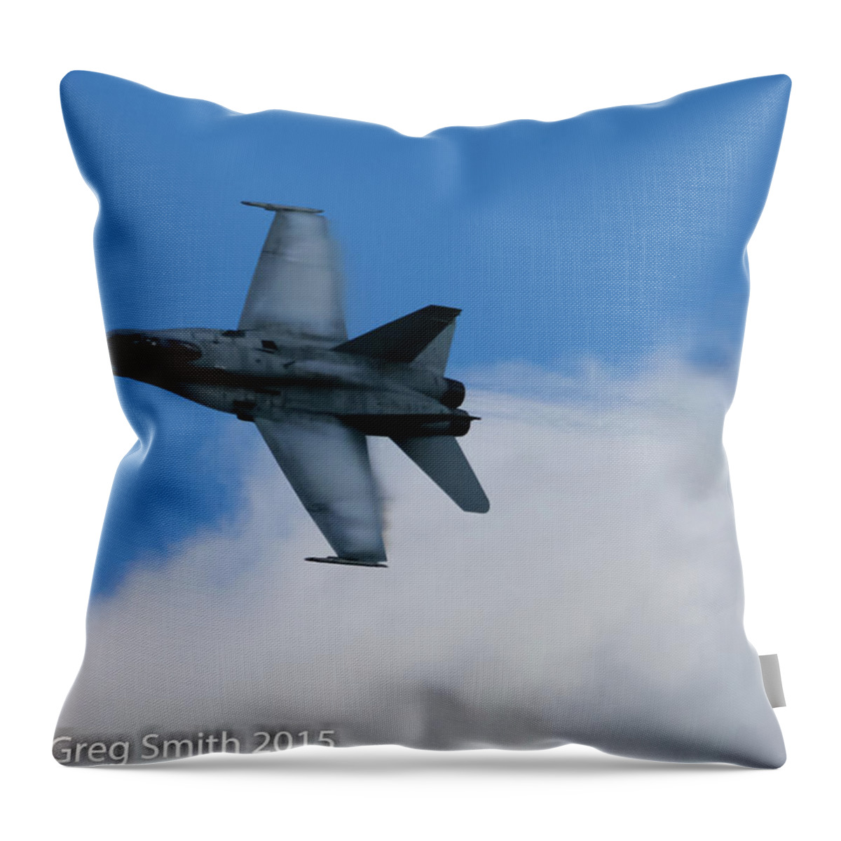 F18 Throw Pillow featuring the photograph F18 #1 by Greg Smith