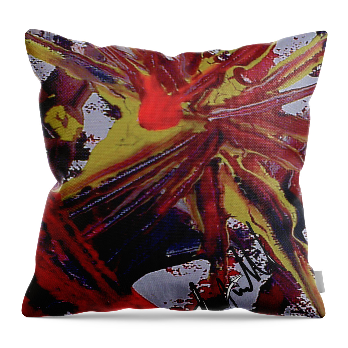  Throw Pillow featuring the digital art Gravitate #1 by Jimmy Williams