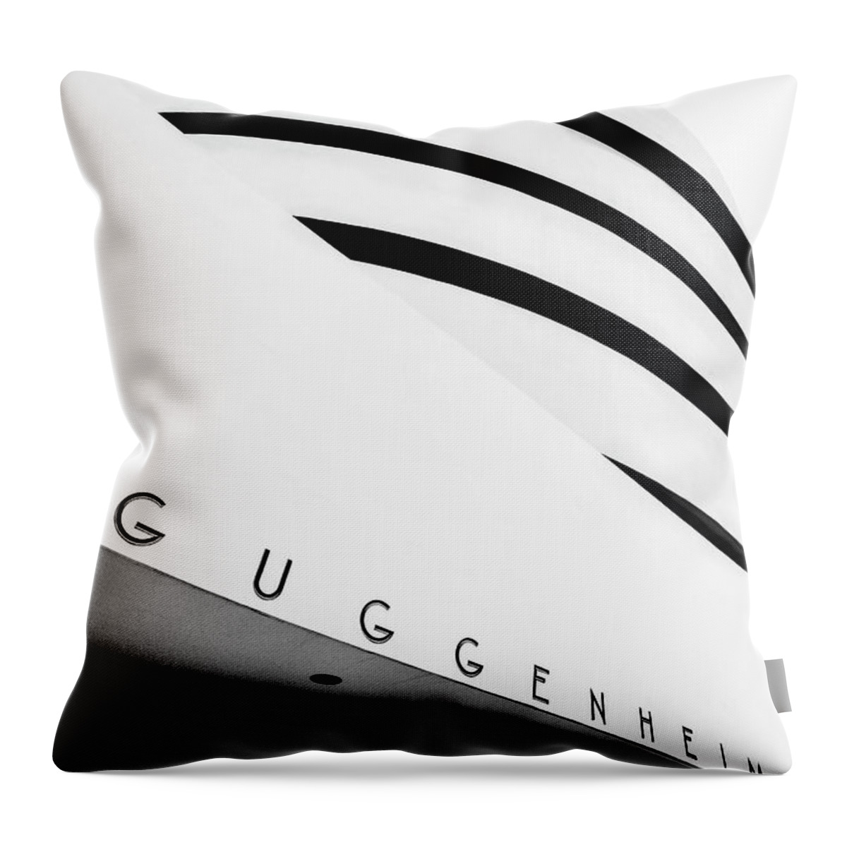 Estock Throw Pillow featuring the digital art Guggenheim Museum, Nyc #1 by Pietro Canali