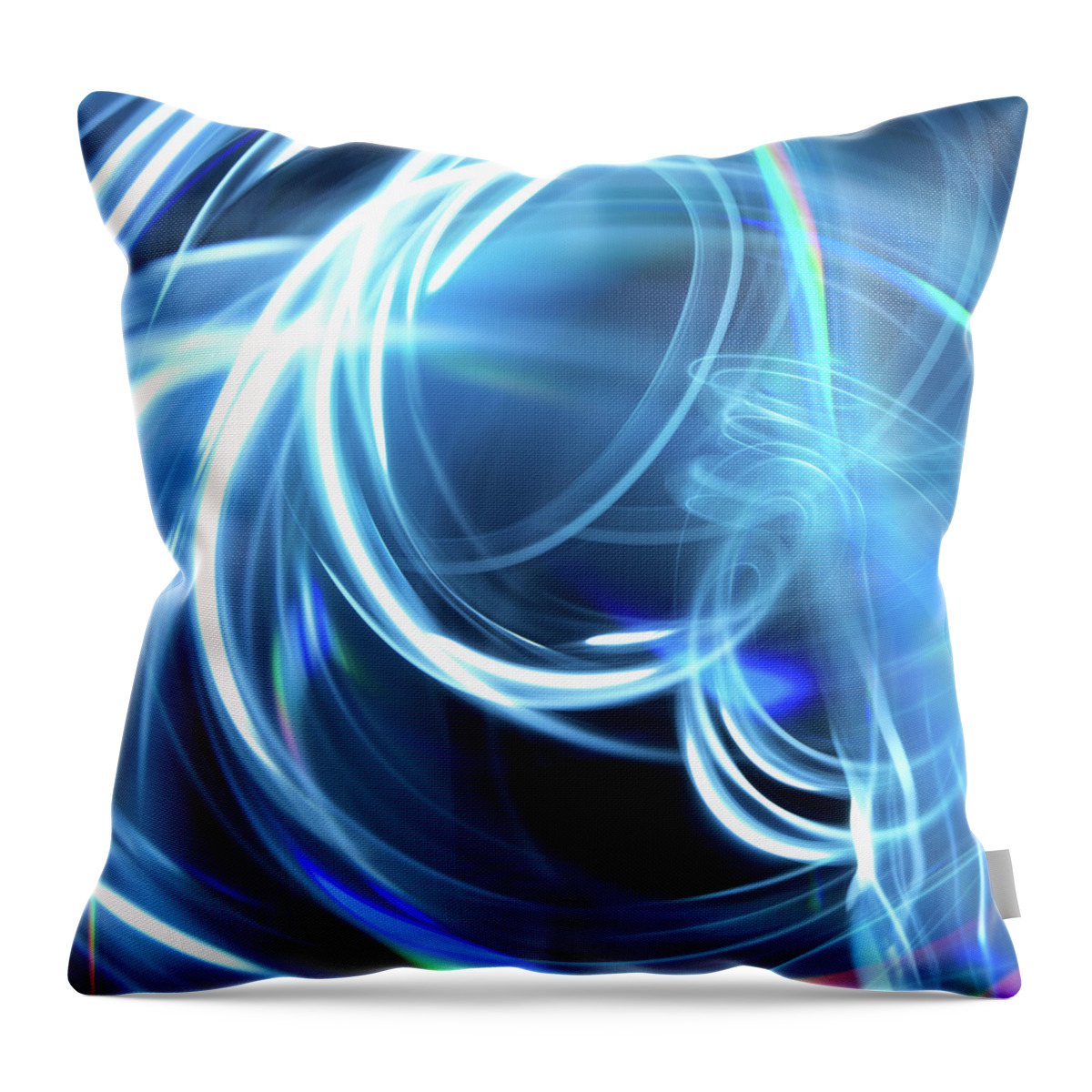 Curve Throw Pillow featuring the photograph Light Abstraction #1 by Kertlis