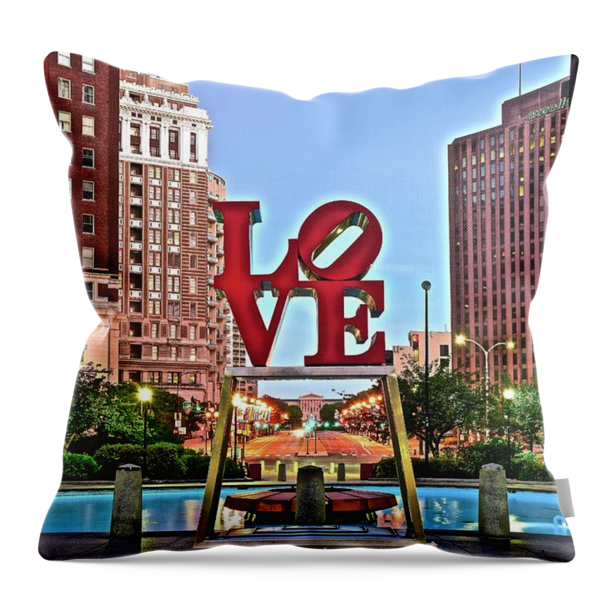 Love Throw Pillow featuring the photograph Lo Ve #1 by Frozen in Time Fine Art Photography
