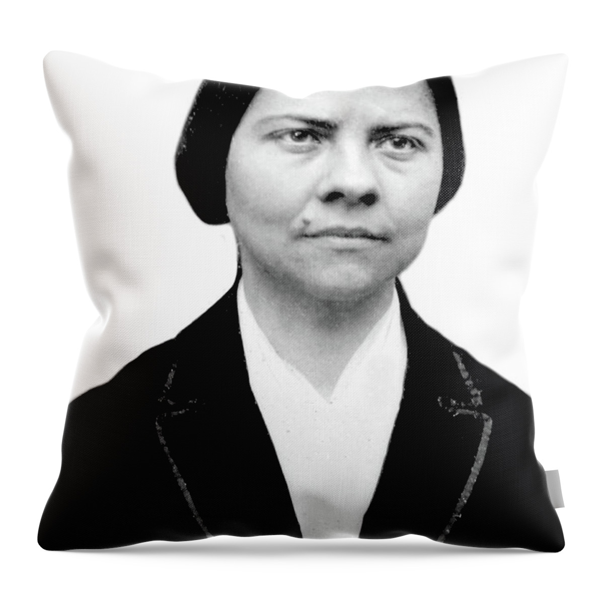 13th Amendment Throw Pillow featuring the photograph Lucy Stone, American Abolitionist #1 by Science Source