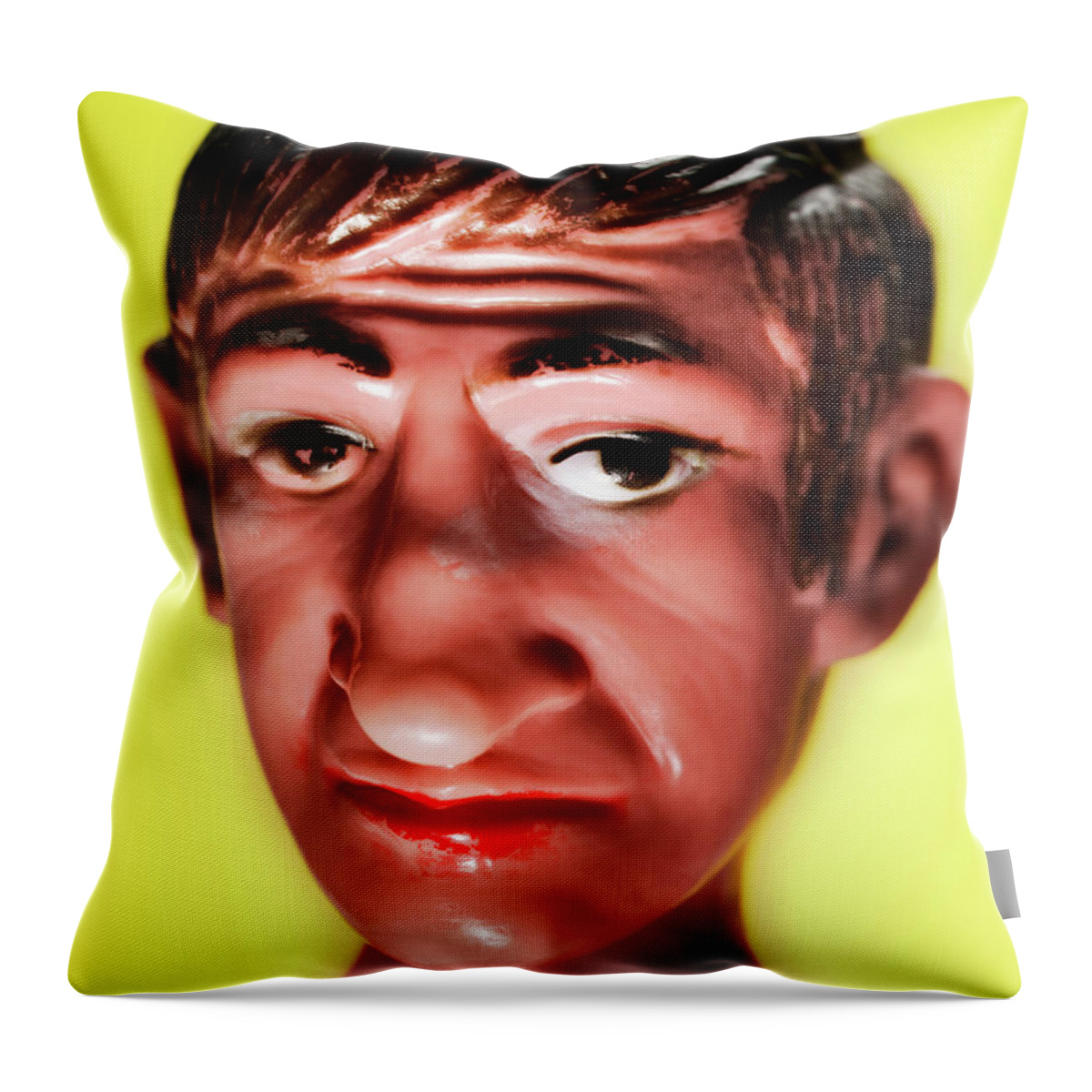 Adult Throw Pillow featuring the drawing Man With Big Nose #1 by CSA Images