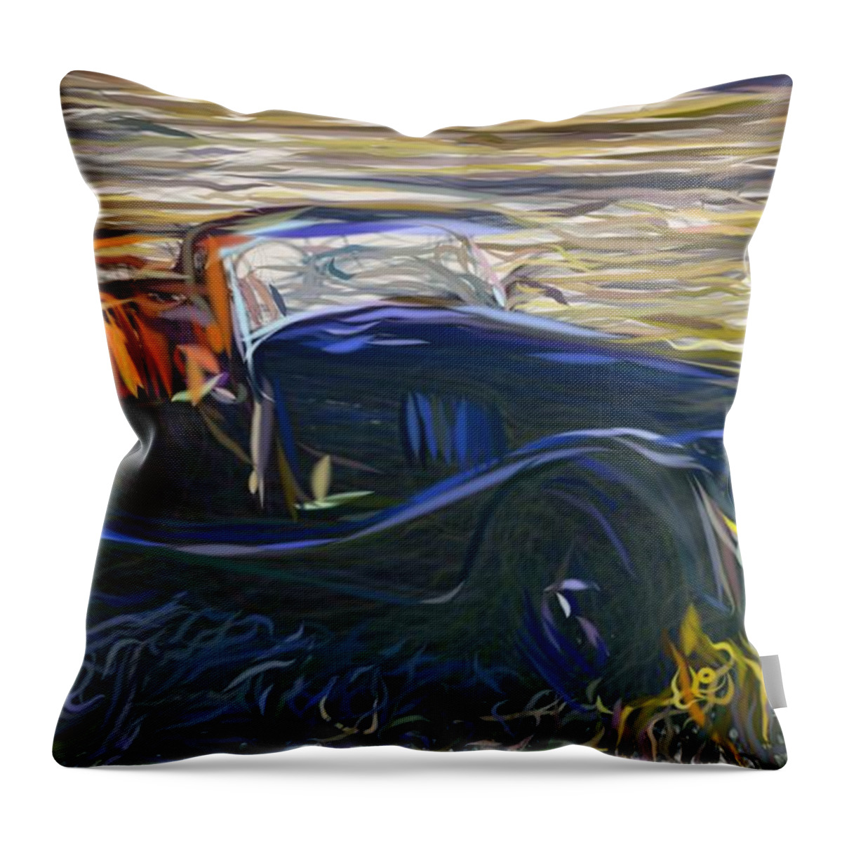 Morgan Throw Pillow featuring the digital art Morgan 4 4 Sport Draw #1 by CarsToon Concept