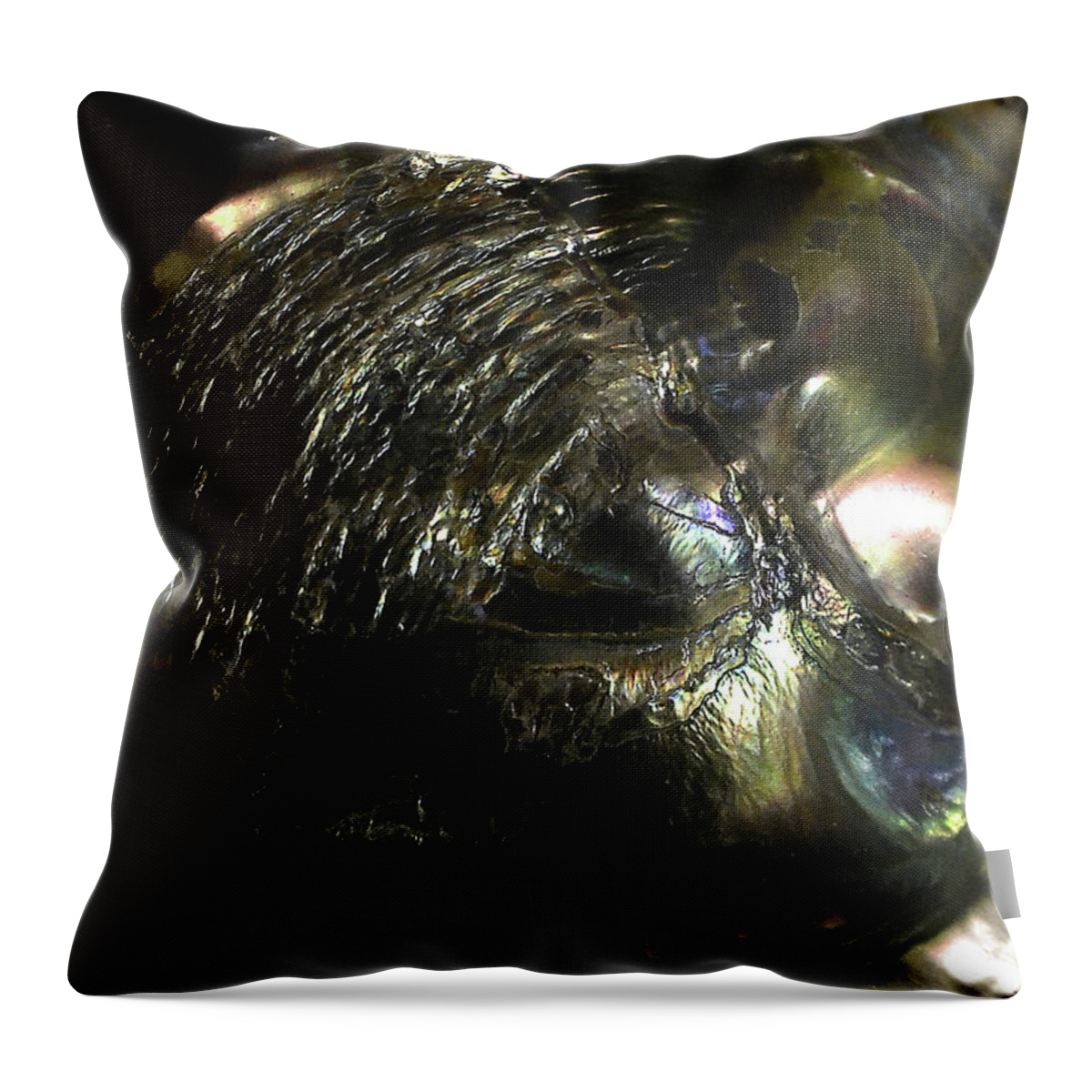 Mother Of Pearl Throw Pillow featuring the photograph Mother of Pearl by Nadalyn Larsen