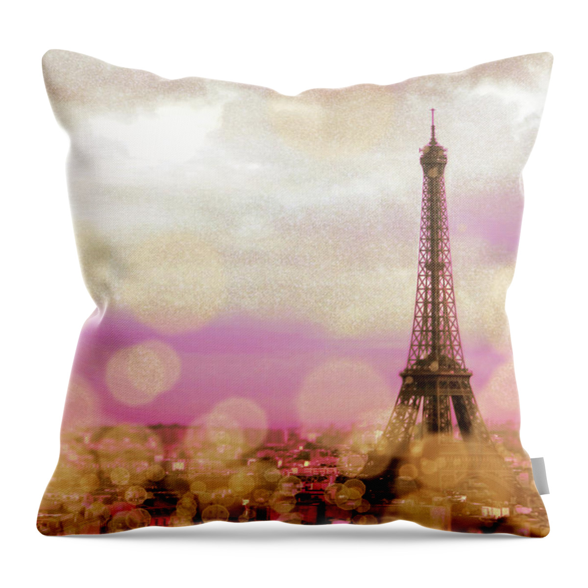 Paris Throw Pillow featuring the photograph Paris Sparkles #1 by Emily Navas